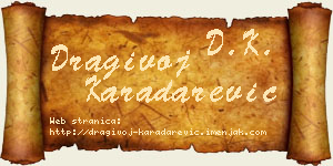Dragivoj Karadarević vizit kartica